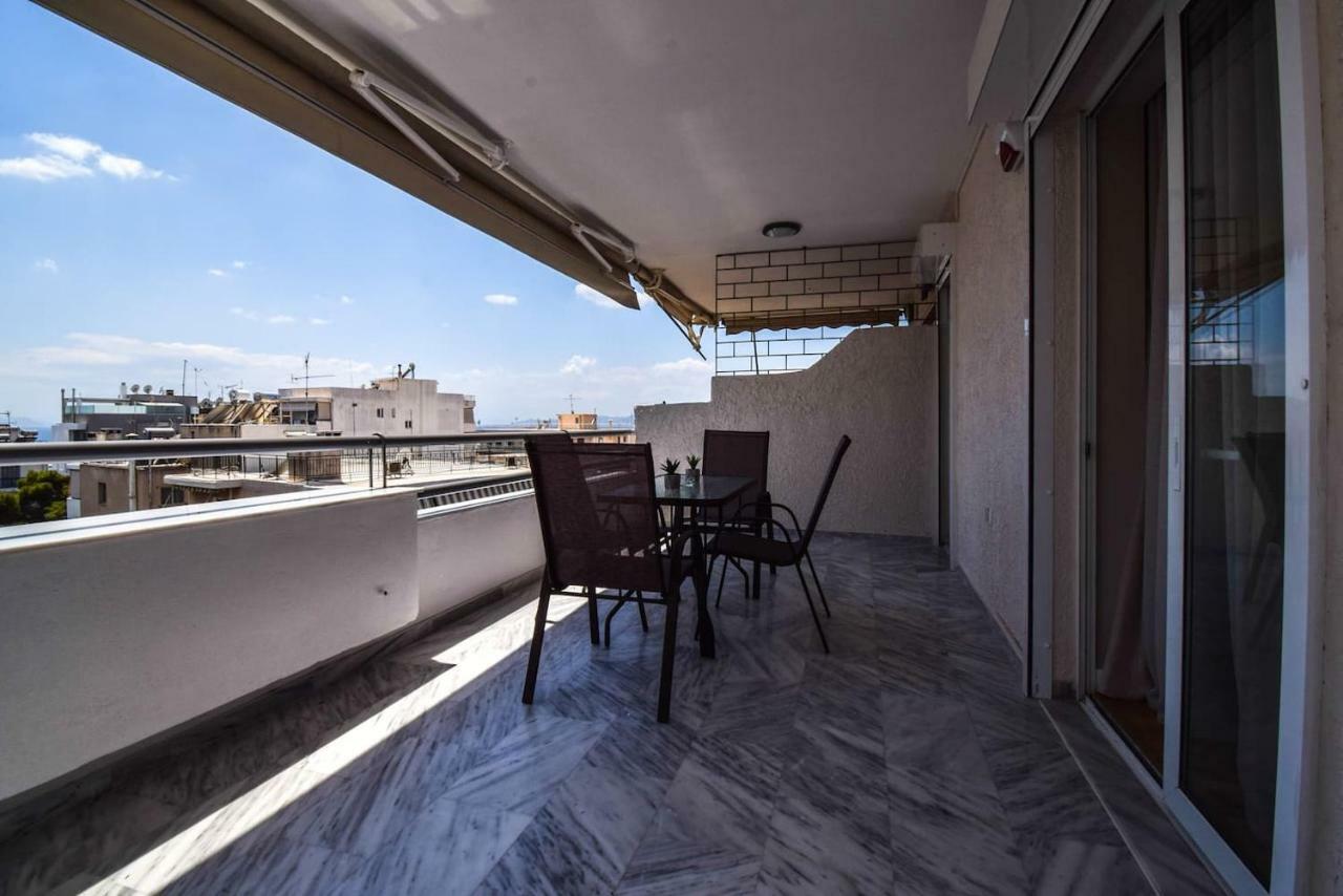 Penthouse 3Bd Apt W/ Sea-View In Athenian Riviera Apartment Екстериор снимка